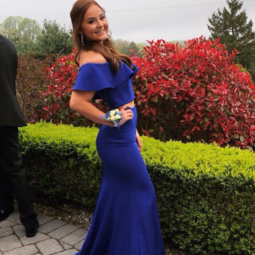 two piece prom dress